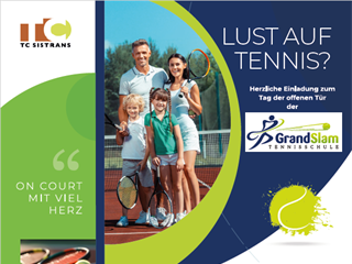Plakat Tag der offenen Tür & Kennenlernen Tennis